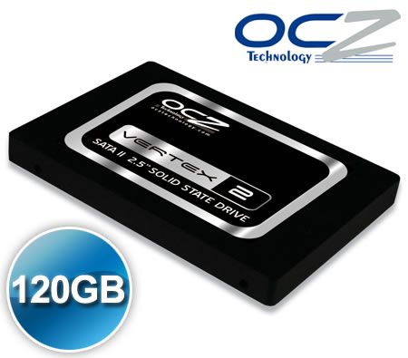 OCZ Vertex2 120GB SATA II 2.5" Solid State Drive SSD 285MB/s