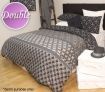 Essentially Home Living Double Sized Bed Quilt Cover / Pillowcase Set - Printed Castlerock Design