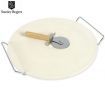 Stanley Rogers 3 Piece Pizza Set with Pizza Cooking Stone / Cutting Wheel & Server
