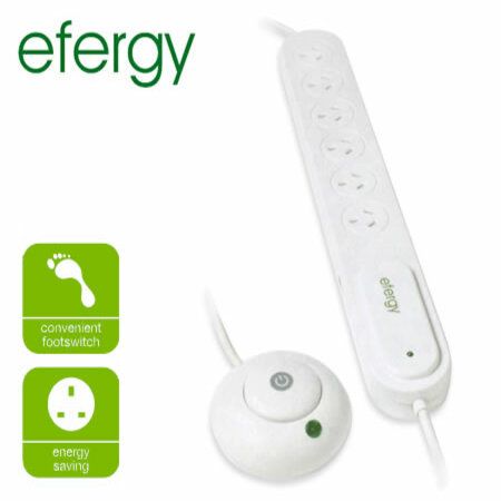 Efergy Esocket Footswitch Multi Socket Crazysales Com Au Crazy Sales