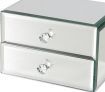 Handcrafted Mirrored Jewellery Box with 2 Drawers - SL10491