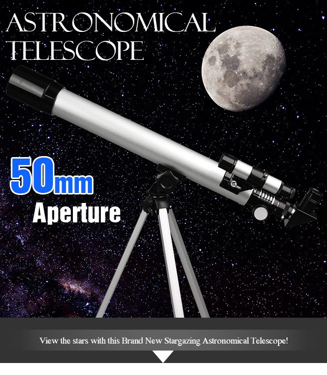Astronomical Telescope 50mm Aperture 150x Zoom Crazy Sales