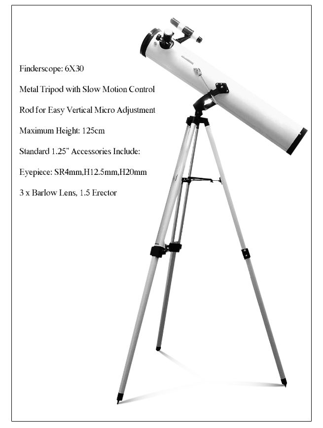 Astronomical Telescope 114mm Aperture 675x Zoom Crazy Sales