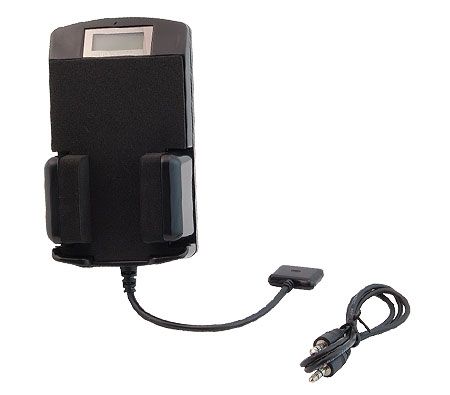 5 in 1 Holder/LCD Car Kit Dock FM Transmitter/Car Charger for ipod/nano/MP3/MP4 - Black