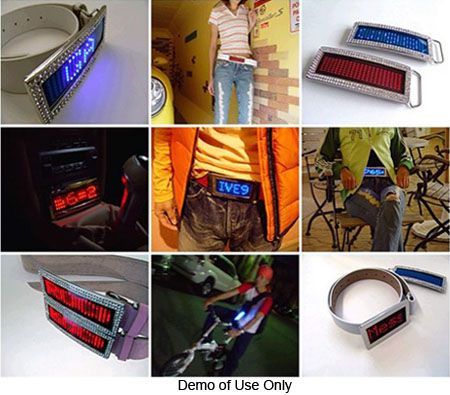 Light up belt buckle best sale