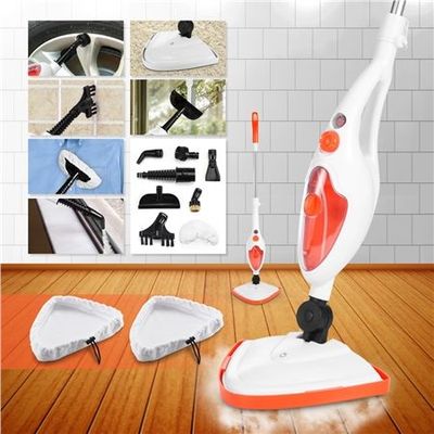 1300W 10 IN1 STEAM MOP FLOOR CLEANER CARPET WASHER HAND-HELD STEAMER -  CHEAPEST