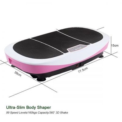 Genki Ultra Slim Vibration Fitness Machine Body Shaper Platform 2nd Gen -  Red/White