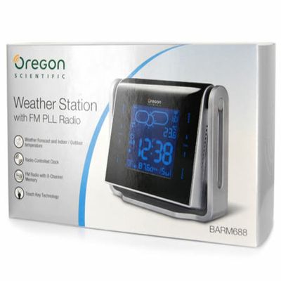 Oregon Scientific RMR329P Atomic Projection Clock with Indoor/Outdoor  Temperature
