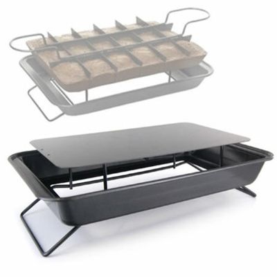 Brownie pan with divider rack