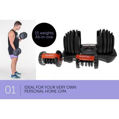 Powertrain adjustable dumbbell discount 24kg