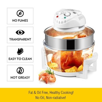 Nutrichef Halogen Oven Air-fryer/infrared Convection Cooker