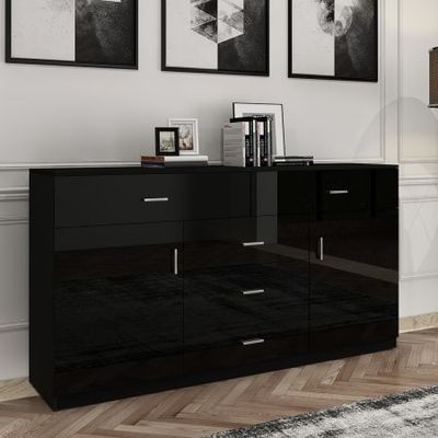 Black high store gloss buffet