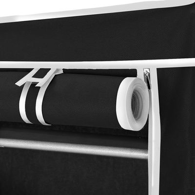 10 Layers Non-Woven Fabrics Large Capacity Shoe Rack Gray - Grey