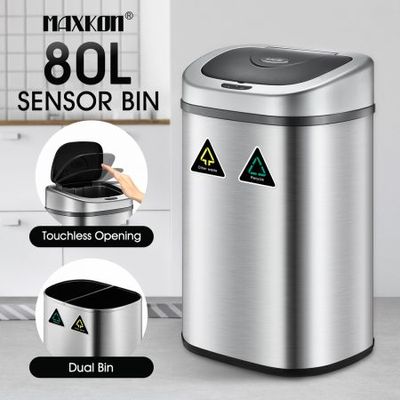 21 Gallon Touchless Kitchen Trash Can Family Size DZT-80-4