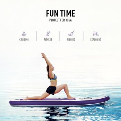 GENKI 300m Inflatable Stand Up Paddle Board SUP Boards Kayak with  Accessories Purple
