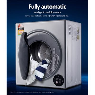 Devanti 6kg tumble dryer vented best sale full automatic wall mountable white