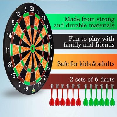  Magnetic Dart Board Game – 12pcs – Best Kids Magnetic Darts  Boys Toys Gifts Indoor Outdoor Games for Family and Friends – Safe Dart Game  Set for All Ages 5 6
