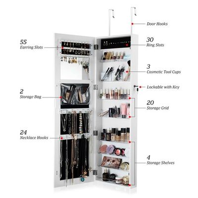 Wall hanging jewellery deals organiser