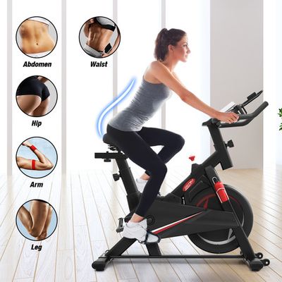 Genki Stationary Spin Bike Home Training Workout Equipment 13kg