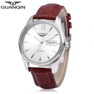 GUANQIN GJ16034 Male Auto Mechanical Watch Luminous Date Day