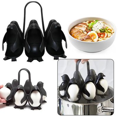 Egguins 3-in-1 Cook, Store and Serve Egg Holder, Penguin-Shaped