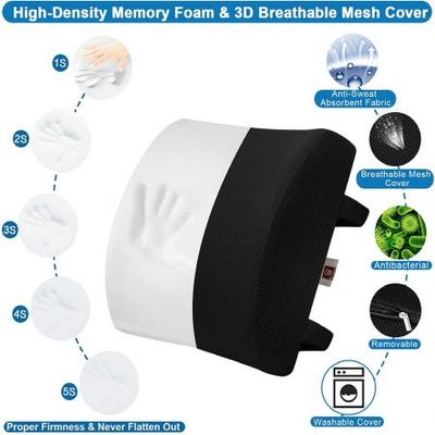 Comfort Lumbar Support Pillow for Office Chair - Pure Memory Foam