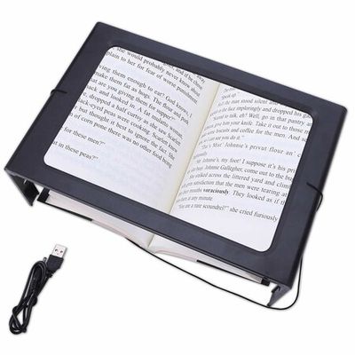 Hands-Free Magnifying Glass Large Full-Page Rectangular 3X