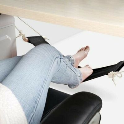 Desk Hammock with Headphone Holder, Auoinge Updated Foot Hammock