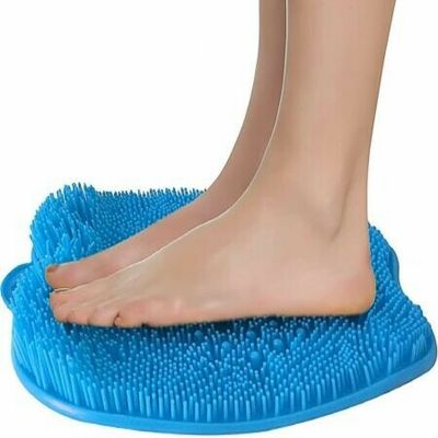 Shower Foot Massager Scrubber Mat, Foot Scrubber For Use In Shower With  Non-slip Suction Cups Soothe Achy Feet(light Blue)