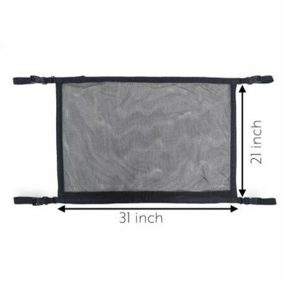 SUV Car Ceiling Storage Net Pocket, Car Roof Bag, Interior Cargo Net  Breathable Mesh Bag, Adjustable Sundries Storage Pouch with Zipper Buckle -  Crazy Sales