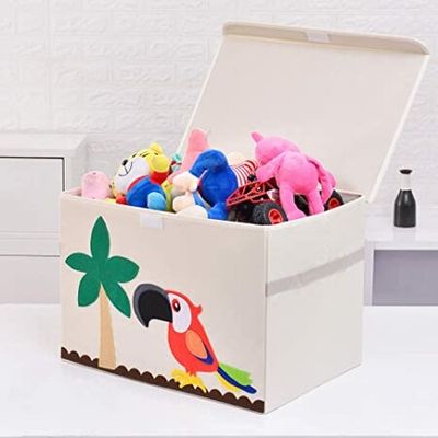 Foldable Flip-Top Storage Bin