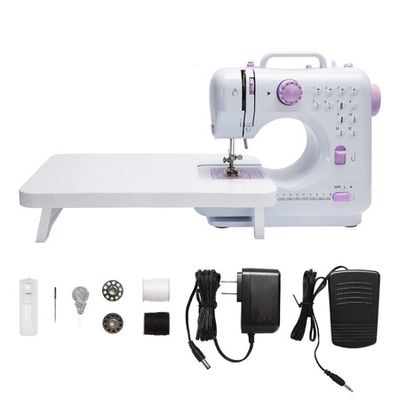 Electric Sewing Machine & extension table Portable Mini with 12 Built-in  Stitches, 2 Speeds Foot Pedal - Crazy Sales