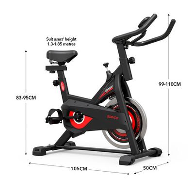 GENKI Fitness Spin Bike Indoor Cycling Home Exercise Adjustable