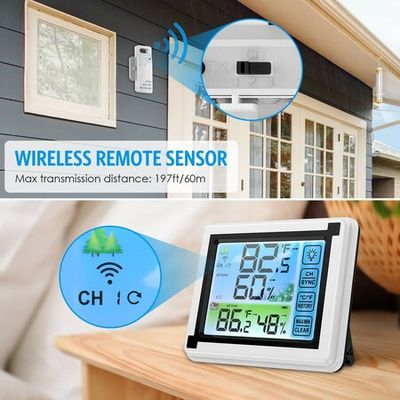 Fridge Thermometer, AMIR Wireless Digital Refrigerator Thermometer Freezer  Thermometer Indoor Thermometer for Fridge Bedroom Living Room Baby Room