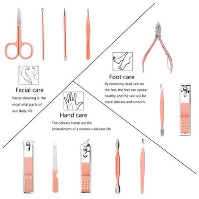 WINE&COOK Minimal Pink Nail Care Tools Set 18items | Best Price and Fast  Shipping from Beauty Box Korea