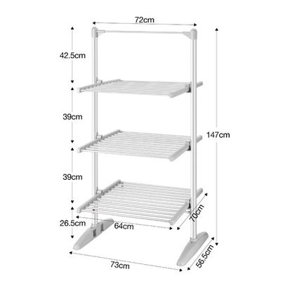 Buy Maxkon 3 Tier Electric Heated Clothes Dryer Airer Towel Drying