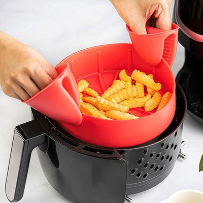 Air Fryer Silicone Pot Mini Oven Mitts Replacement Basket Non