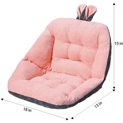 Inyahome Cute Velvet Chair Seat Cushion for Dorm Desk Kawaii Gaming Rocking  Chair Cushion Backrest for Office Chair Lazy Sofa