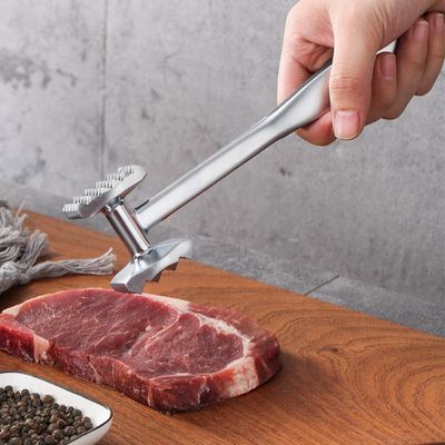 8.9''Steak Mallet Meat Tenderizer Hammer Dual-Sided Heavy Duty Meat Pounder  Tool