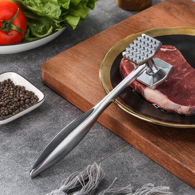 8.9''Steak Mallet Meat Tenderizer Hammer Dual-Sided Heavy Duty Meat Pounder  Tool