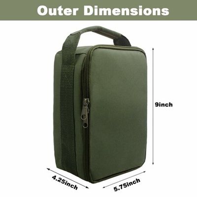 Fishing Reel Bag Storage Fishing Tackle Case Bag Outdoor Fishing Gear Case  Water-Resistant Carry Storage Fishing Tackle Organizer Adjustable Dividers  - Crazy Sales