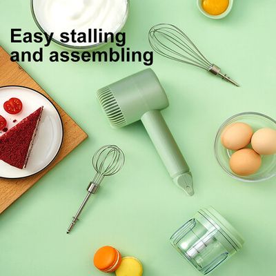 1pc Mini Household Electric Handheld Egg Beater Baking Tool, Wireless Whisk  For Egg White, Cream And Dough Mixing