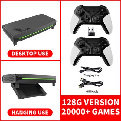 GAMEBOX H6 Console S905X3 Game Box Ultra HD 4K Portable with Built-in Games  Wireless Controllers