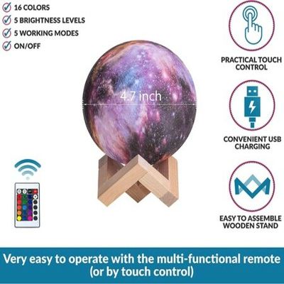 3d touch control on sale universe moon lamp