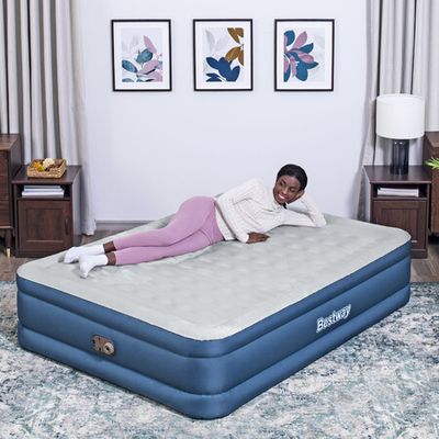 Bestway Air Mattress Queen Size Inflatable Blow Up Bed With Pump