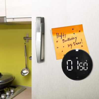 Digital Kitchen Timer Magnetic Loud Alarm, Large LCD Screen Silent/Beeping  Multi-Function for Teachers Classroom Kids, Black