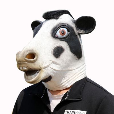 funny cow face mask