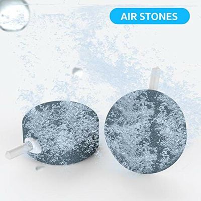 Various Aquarium Air Bubble Stone Disk Oxygen Air Stone Pond Tank