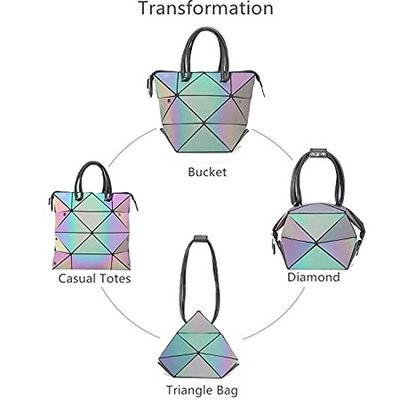 Amazon.com: OLOEY Women Geometric Luminous Purses and Handbags Chic Stylish  Color Changable Reflective Cross Body Bags Backpack (Tote Bag) : Clothing,  Shoes & Jewelry