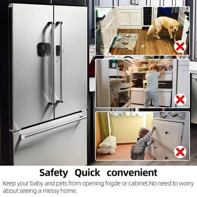 Buy Child Proof Fridge Locks for Kids, Strong Heavy Duty Child Safety  Button Refrigerator Lock, Durable and Easy to Install Fridge Lock, Pack of  1 Cabinet Lock for toddlers & Kids. Online
